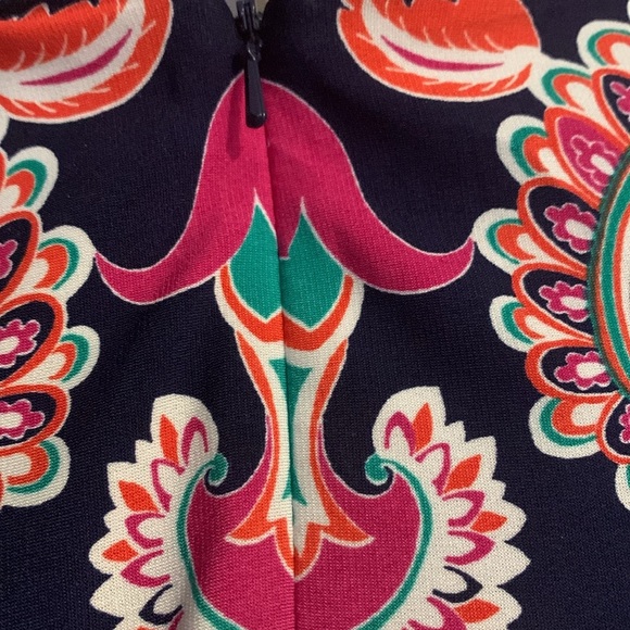 Laundry Shelli Segal Los Angeles multicolored 3/4 bell sleeve dress womens Sz 4 - Picture 3 of 14